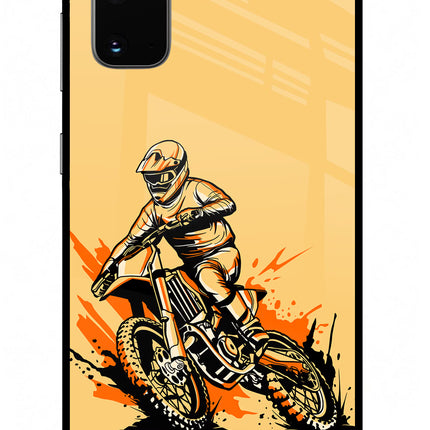 Off-Road Fury Samsung S20 Glass Case Back Cover by Casekaro