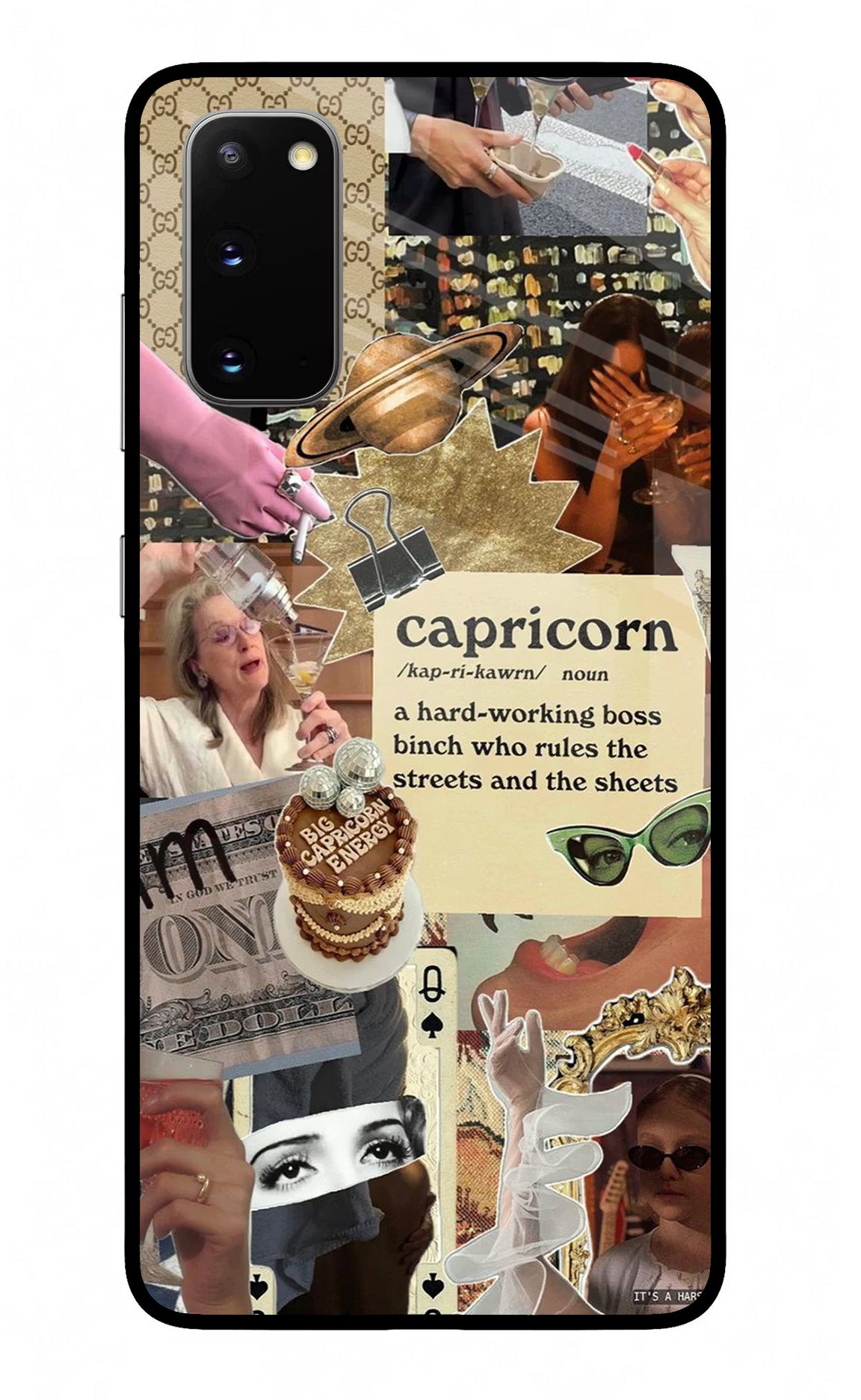 Capricorn Zodiac Samsung S20 Glass Case