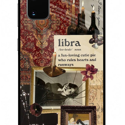 Libra Zodiac Samsung S20 Glass Case Back Cover by Casekaro