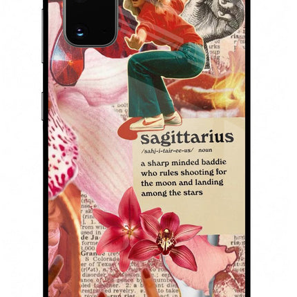 Sagittarius Zodiac Samsung S20 Glass Case Back Cover by Casekaro