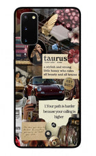 Taurus Zodiac Samsung S20 Glass Case
