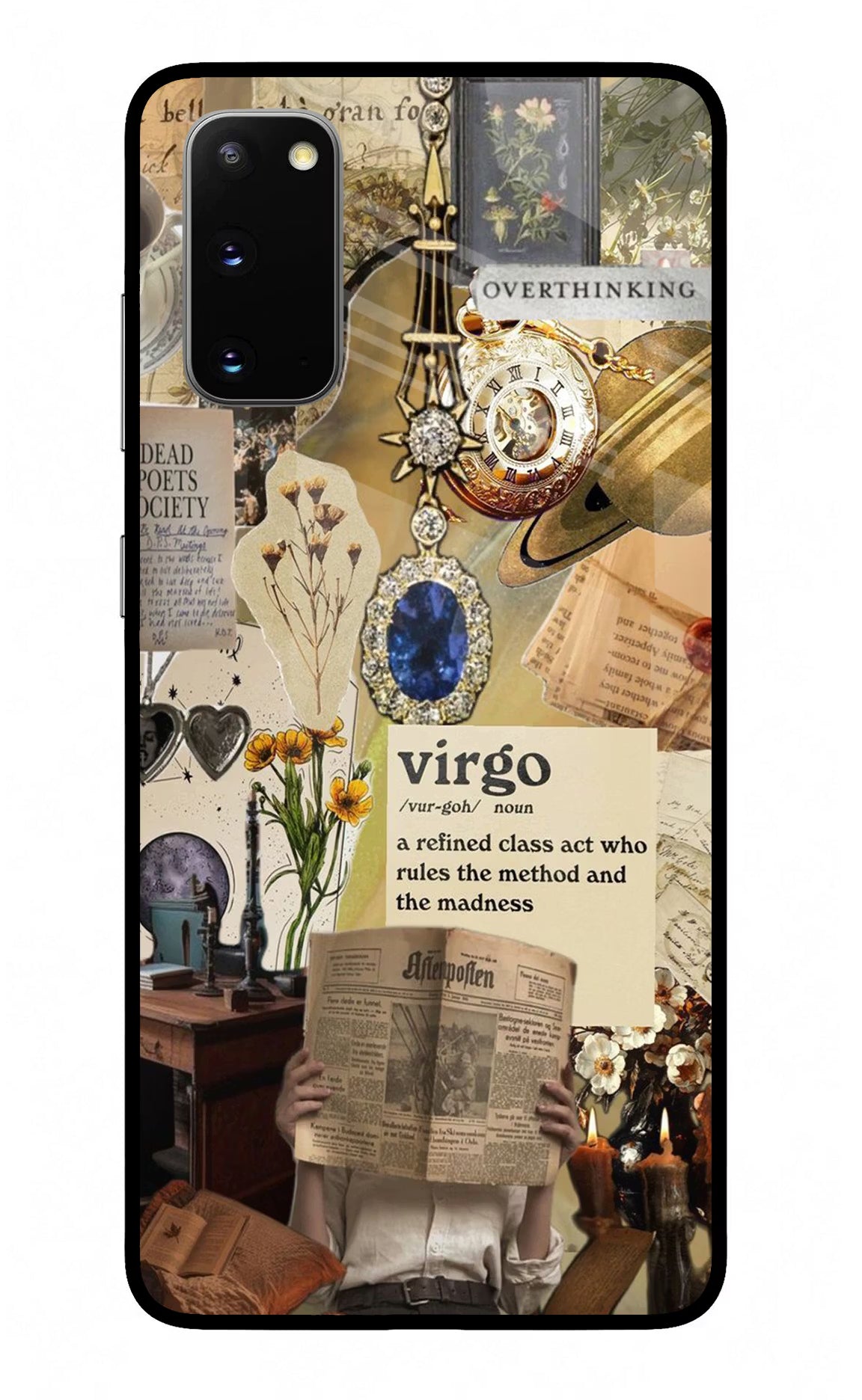 Virgo Zodiac Samsung S20 Glass Case Back Cover by Casekaro