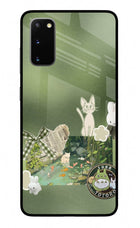 Aesthetic anime Samsung S20 Glass Case