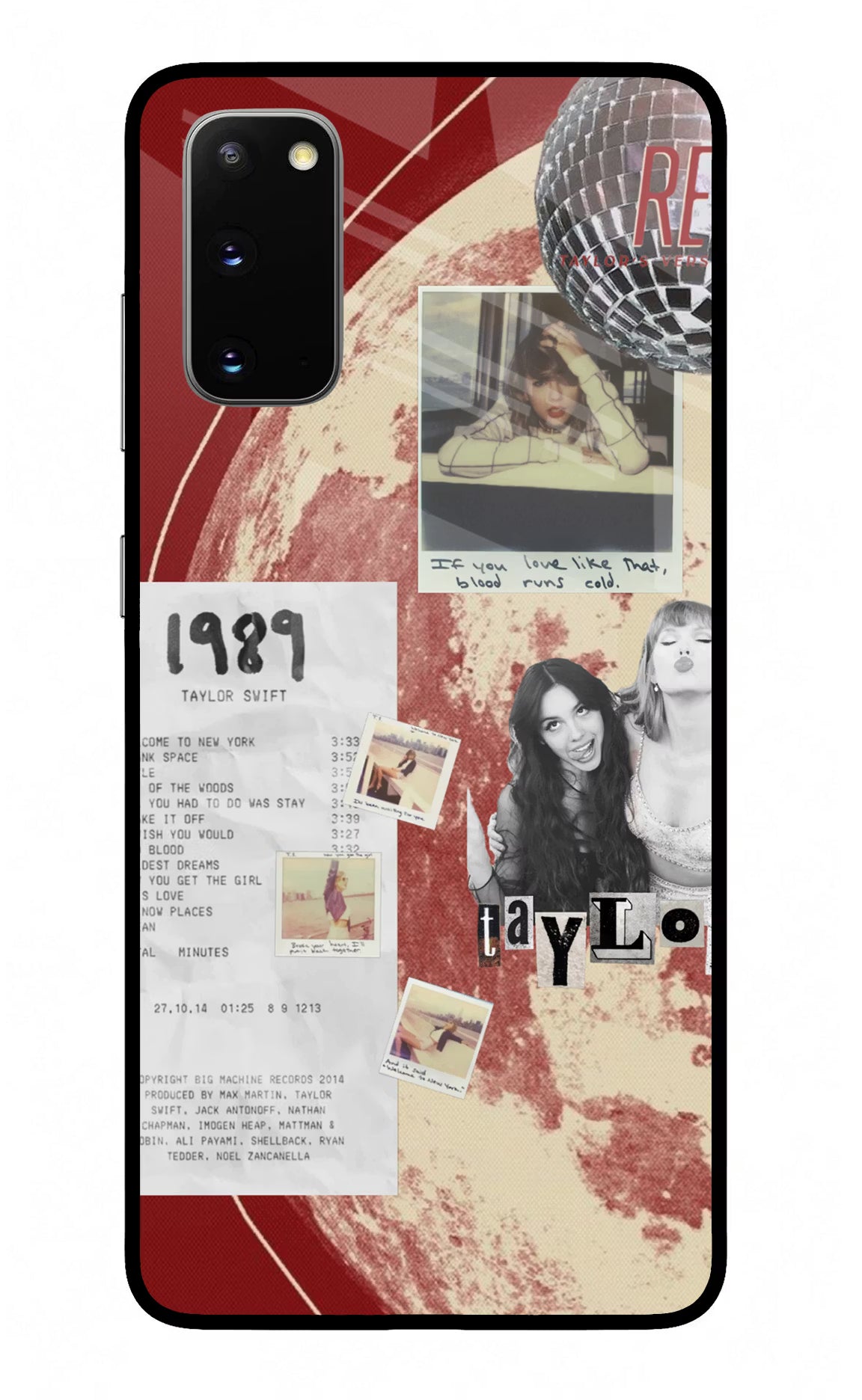 Taylor Swift Samsung S20 Glass Case Back Cover by Casekaro
