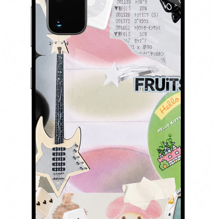 Softcore case Samsung S20 Glass Case Back Cover by Casekaro