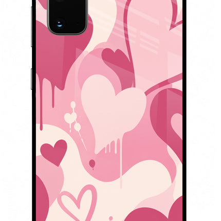 Hearty case Samsung S20 Glass Case Back Cover by Casekaro