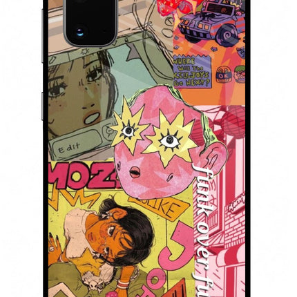 Funkover Samsung S20 Glass Case Back Cover by Casekaro