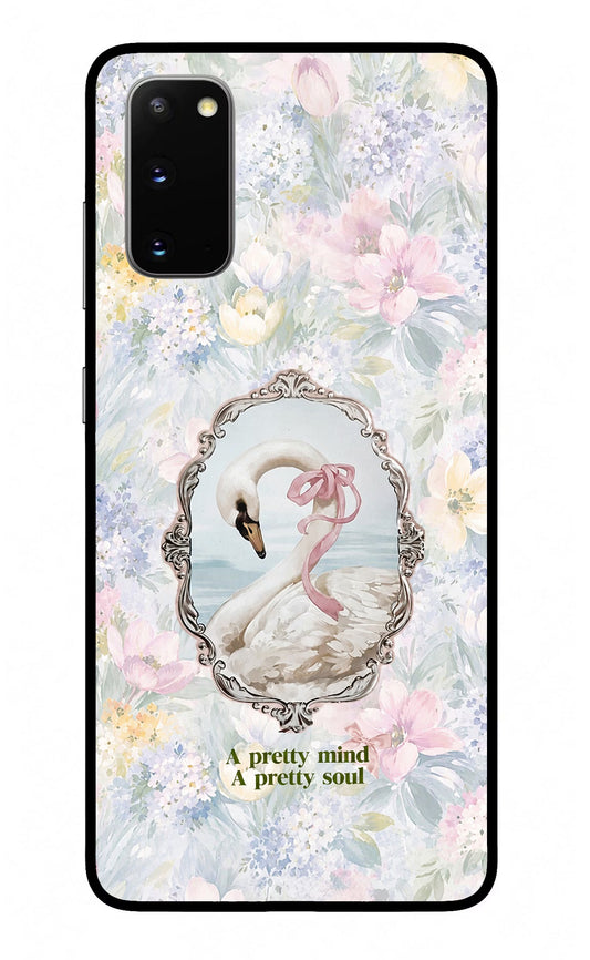 Pretty Mind Pretty Soul Samsung S20 Glass Case