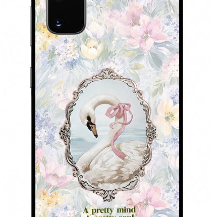 Pretty Mind Pretty Soul Samsung S20 Glass Case Back Cover by Casekaro