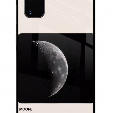 Moon Phase Samsung S20 Glass Case Back Cover by Casekaro