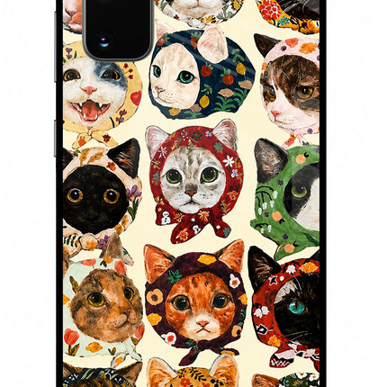 Cool Cat Samsung S20 Glass Case Back Cover by Casekaro