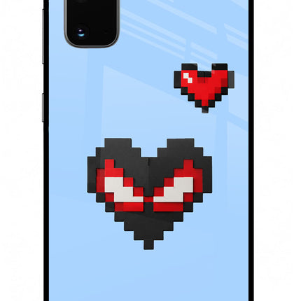 Peter Heart Samsung S20 Glass Case Back Cover by Casekaro