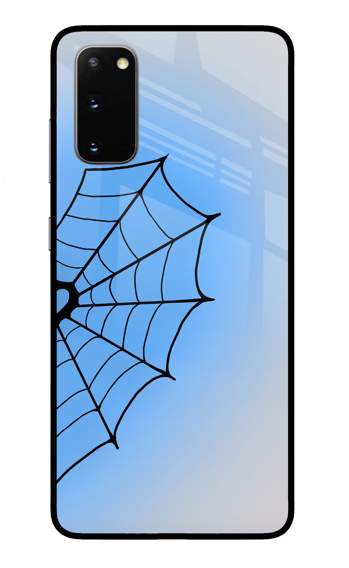 Blue Web Samsung S20 Glass Case