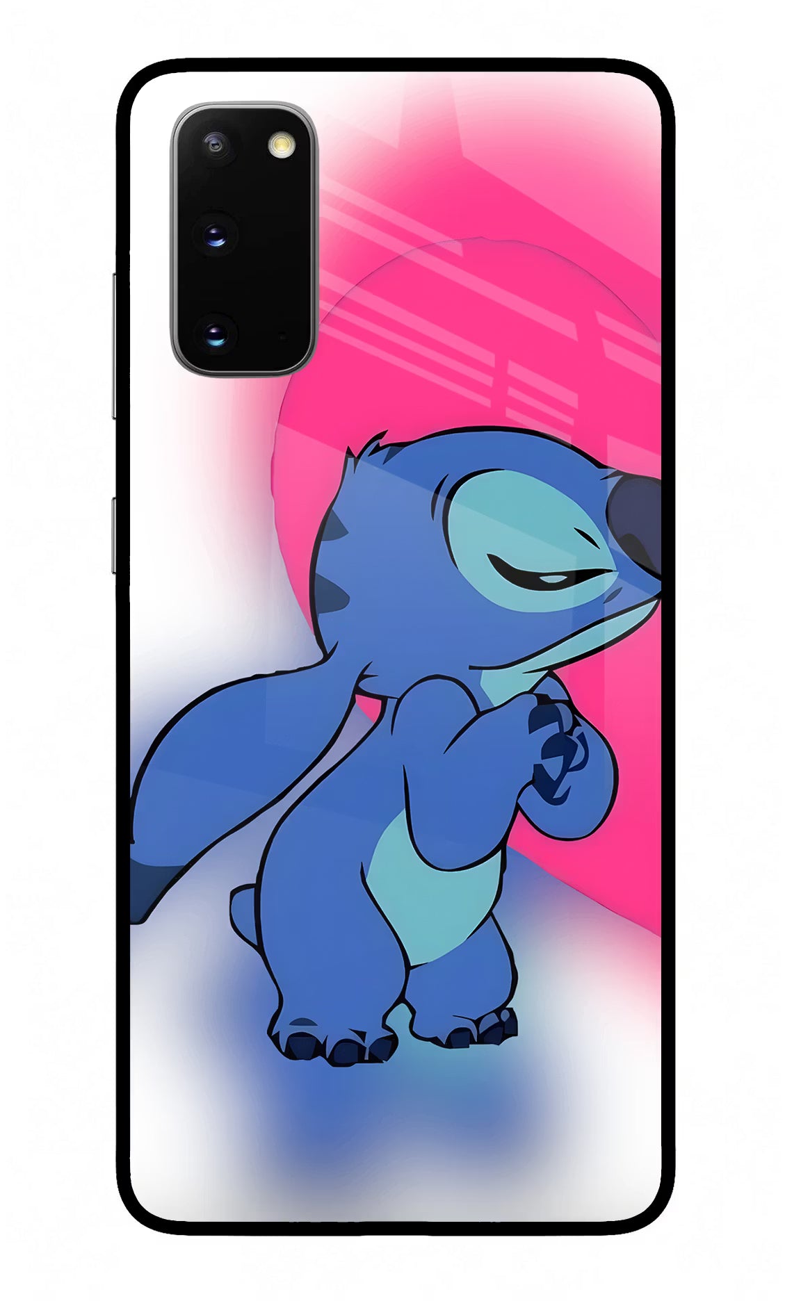 Stitch Hug Samsung S20 Glass Case