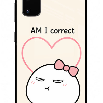 Always Right Samsung S20 Glass Case Back Cover by Casekaro