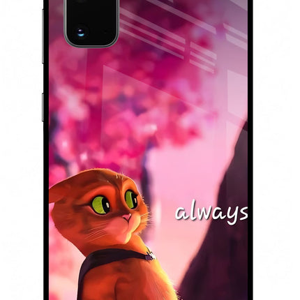 Always Cat Samsung S20 Glass Case Back Cover by Casekaro
