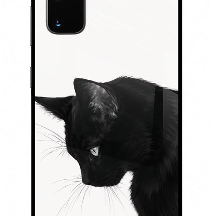 Shadow Gaze Samsung S20 Glass Case Back Cover by Casekaro