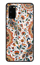 White Mayura Samsung S20 Glass Case