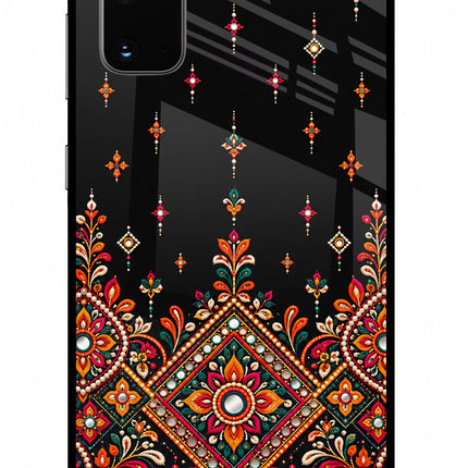 Noir Mehfil Samsung S20 Glass Case