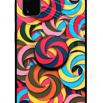 Spiral Pattern Samsung S20 Pop Case by Casekaro
