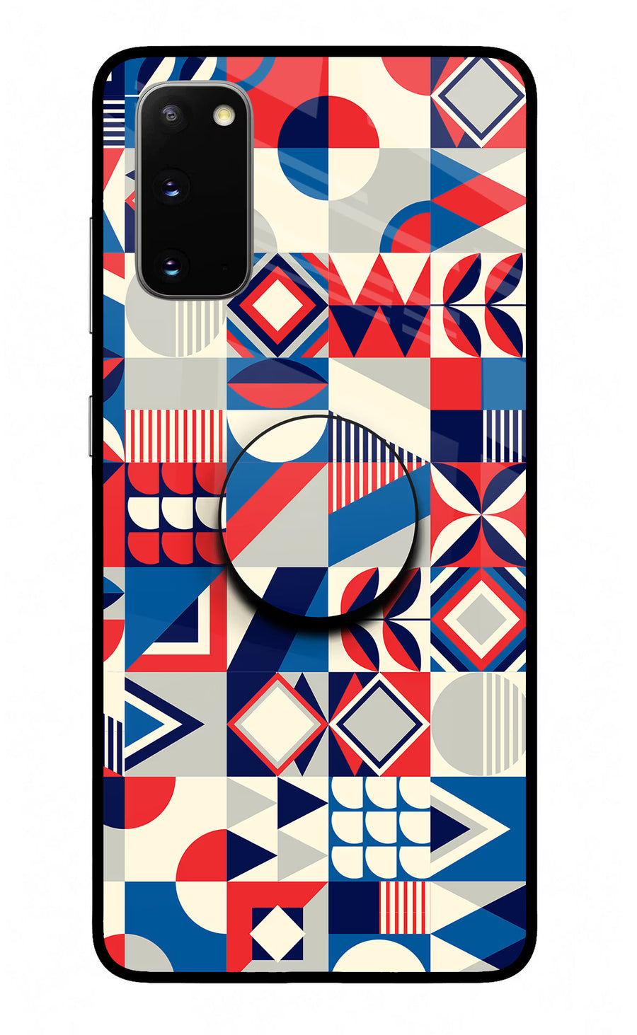 Colorful Pattern Samsung S20 Pop Case, Glass case