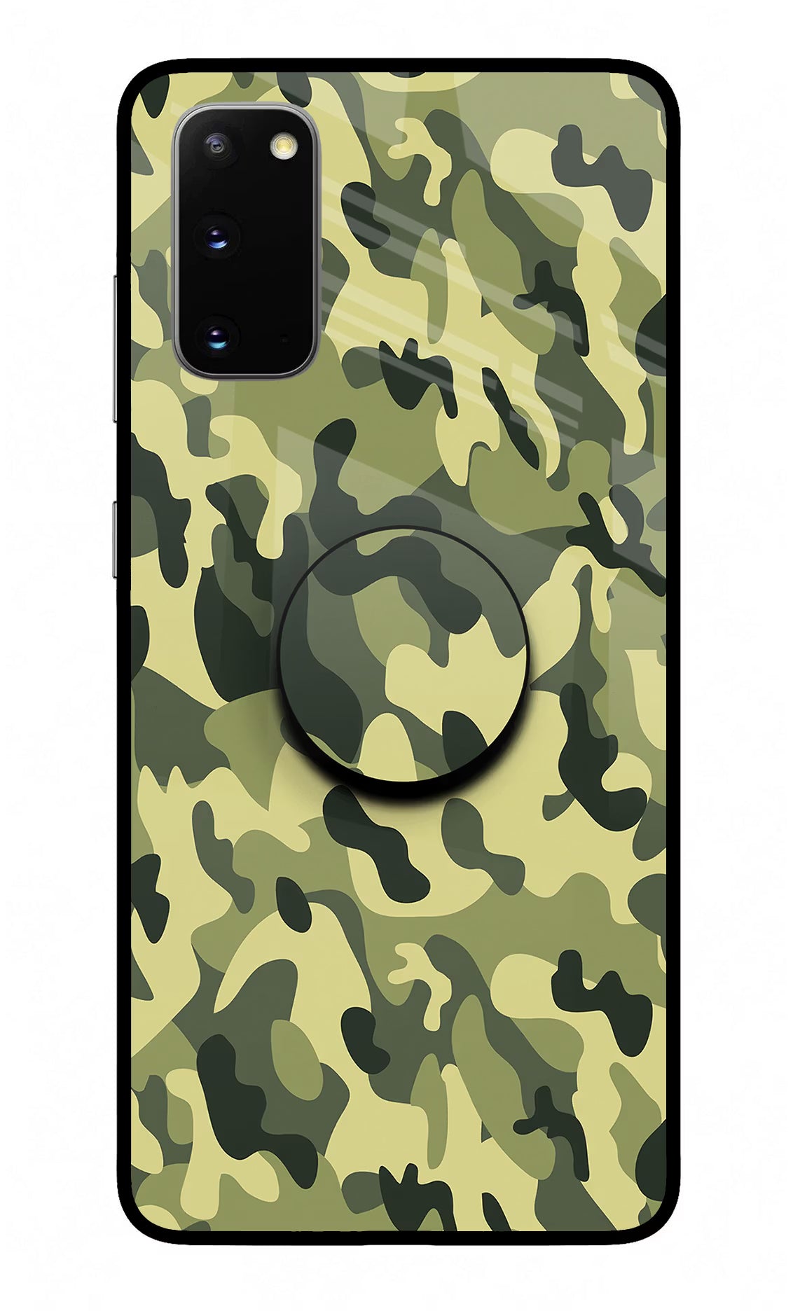 Camouflage Samsung S20 Pop Case by Casekaro