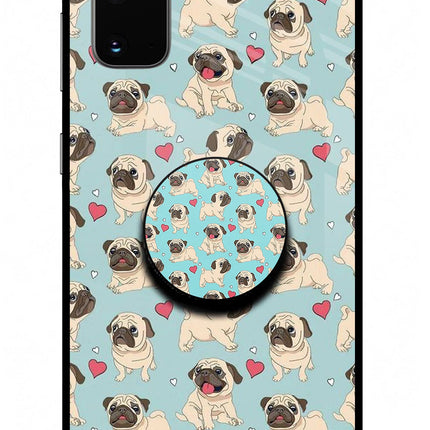 Pug Dog Samsung S20 Pop Case by Casekaro