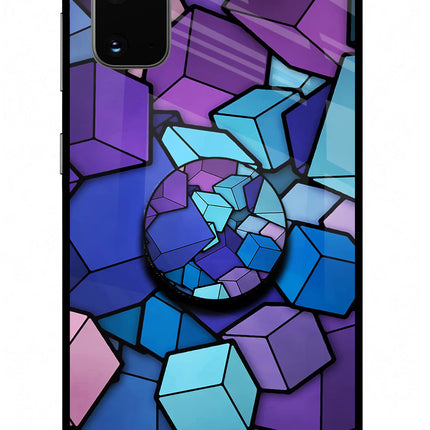 Cubic Abstract Samsung S20 Pop Case by Casekaro