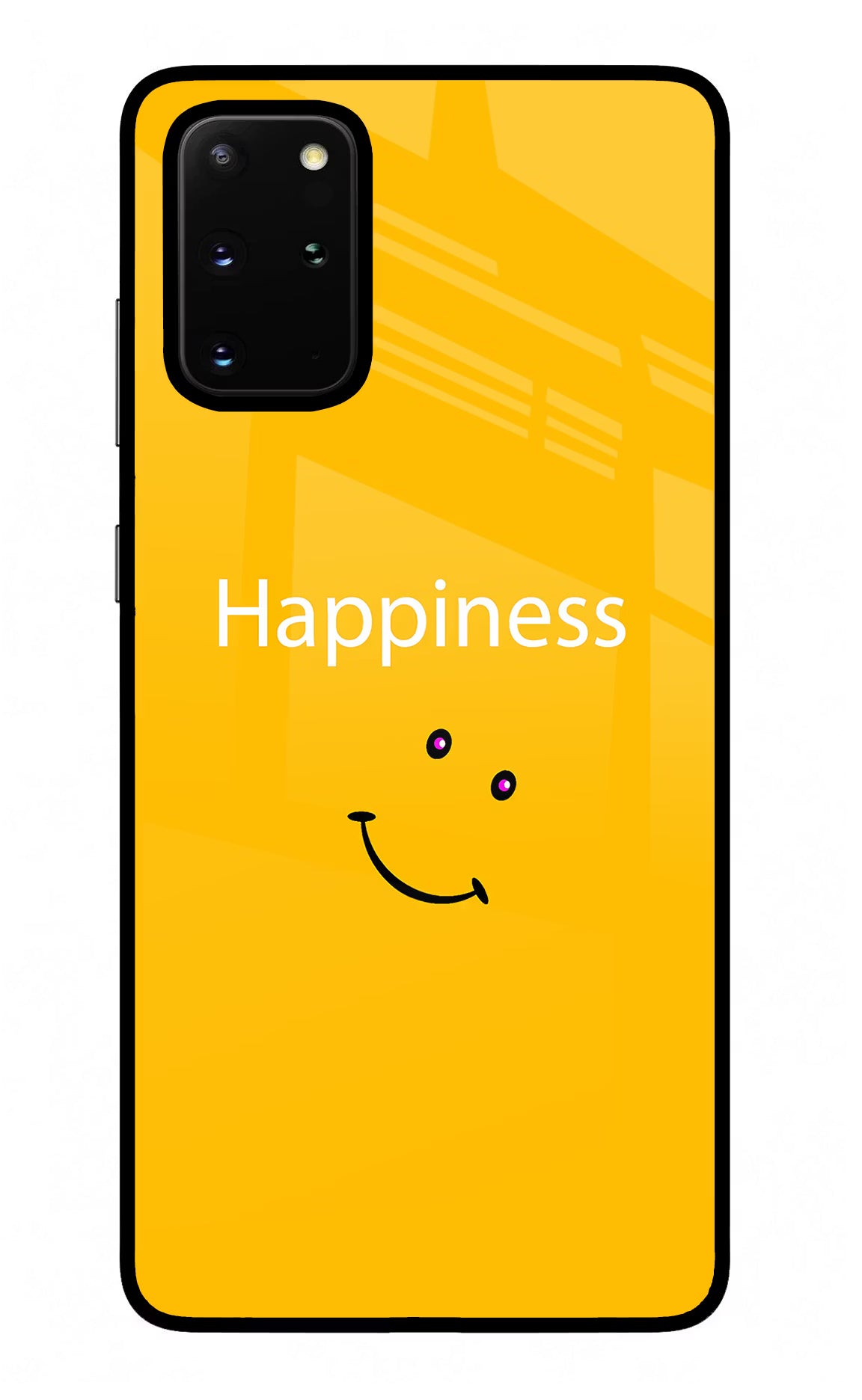Happiness With Smiley Samsung S20 Plus Glass Case Back Cover by Casekaro