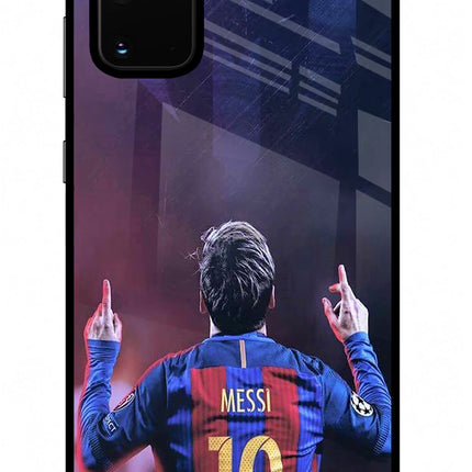 Messi Samsung S20 Plus Glass Case Back Cover by Casekaro