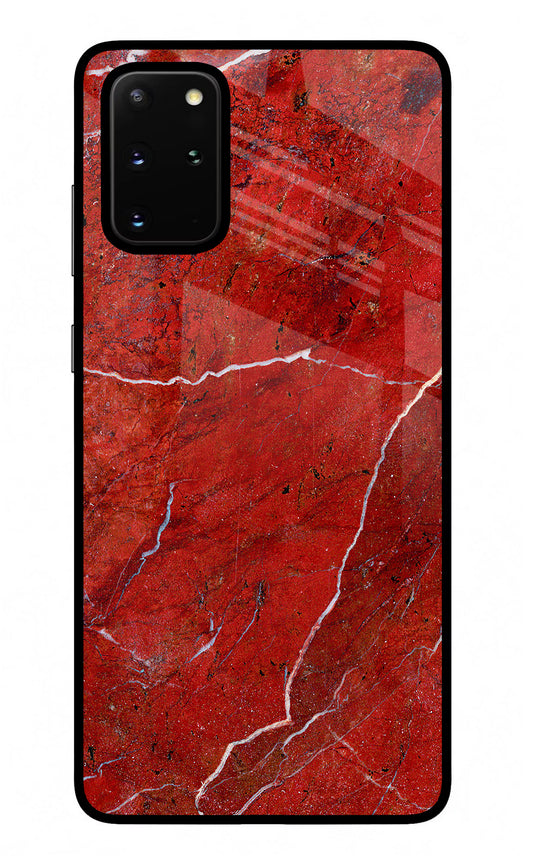 Red Marble Design Samsung S20 Plus Glass Case