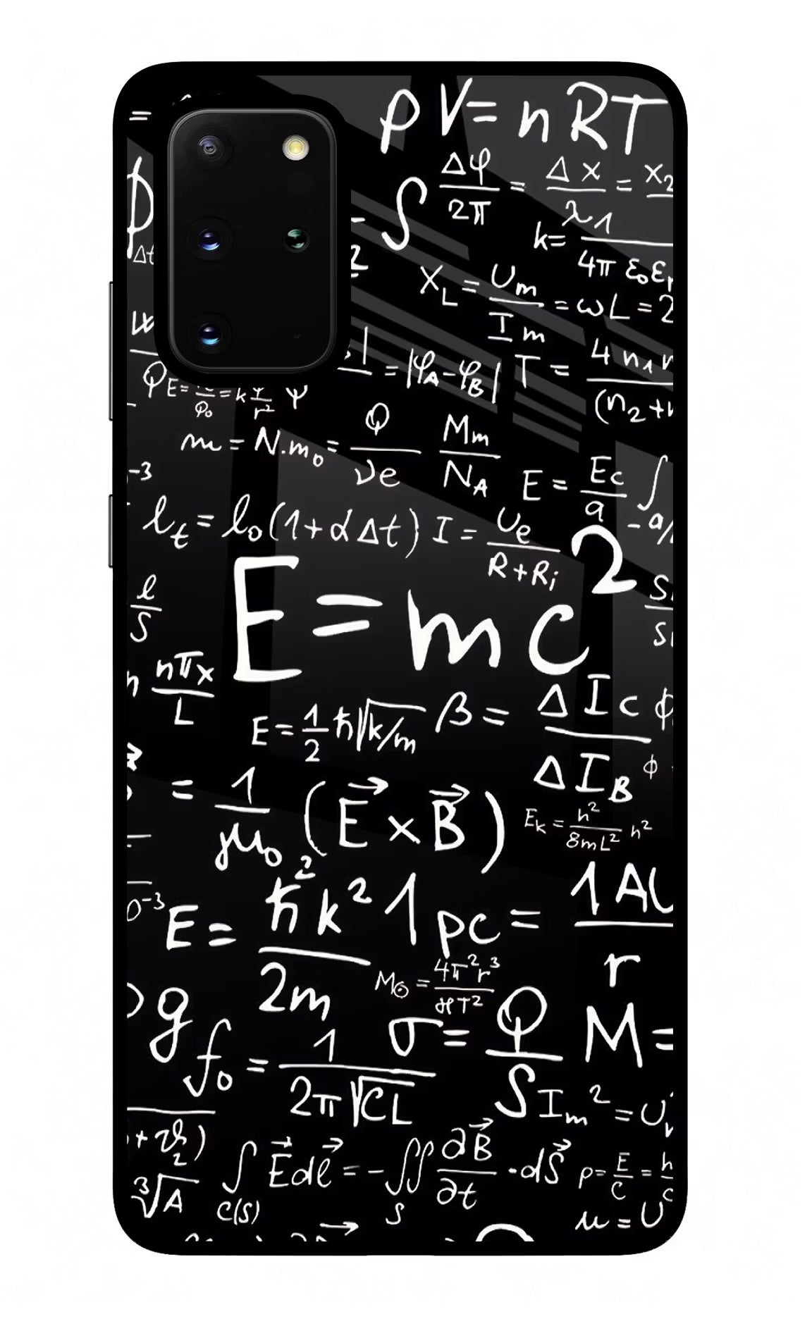 Physics Formula Samsung S20 Plus Glass Case Back Cover by Casekaro