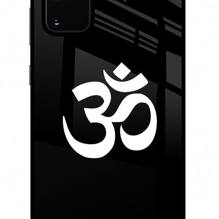 Om Samsung S20 Plus Glass Case Back Cover by Casekaro