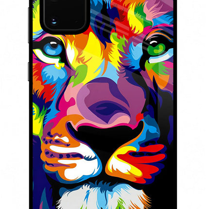 Lion Samsung S20 Plus Glass Case Back Cover by Casekaro