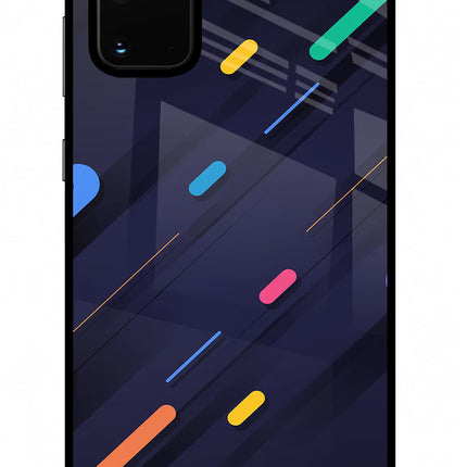 Abstract Design Samsung S20 Plus Glass Case Back Cover by Casekaro