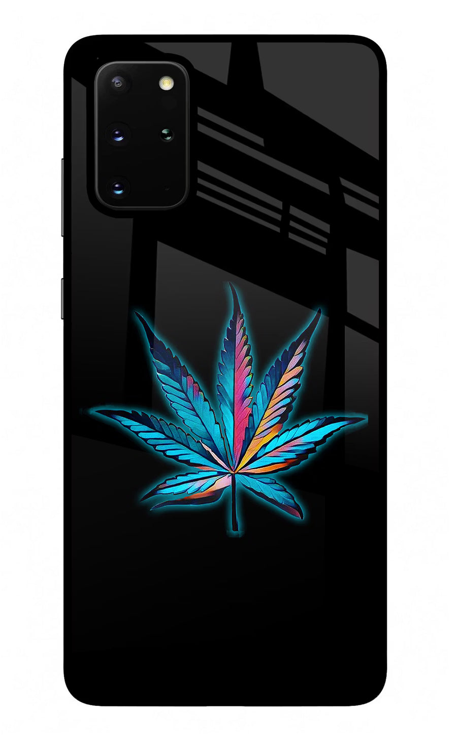 Weed Samsung S20 Plus Back Cover, Glass case