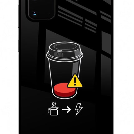 Coffee Samsung S20 Plus Glass Case Back Cover by Casekaro