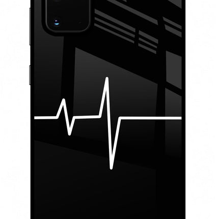 Heart Beats Samsung S20 Plus Glass Case Back Cover by Casekaro