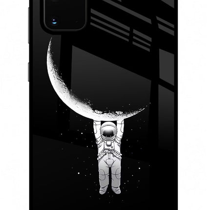 Moon Space Samsung S20 Plus Glass Case Back Cover by Casekaro