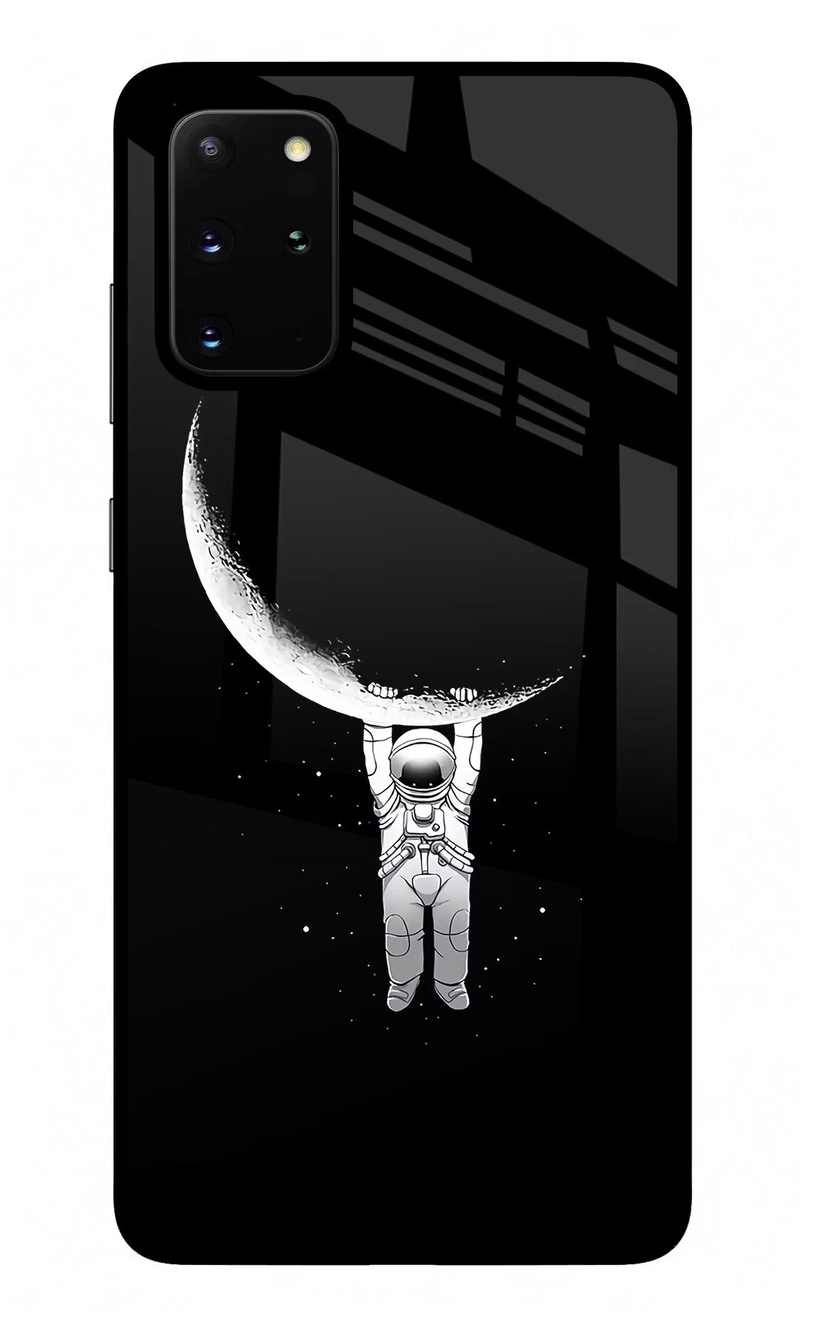 Moon Space Samsung S20 Plus Glass Case Back Cover by Casekaro