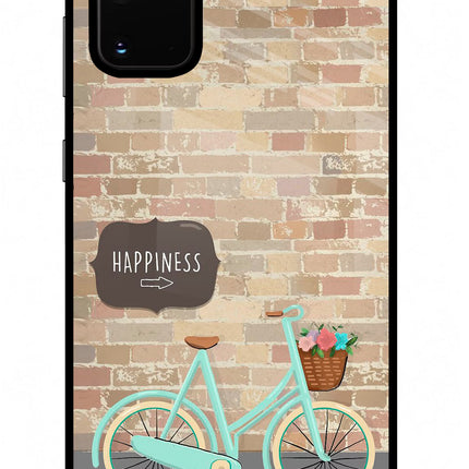 Happiness Artwork Samsung S20 Plus Glass Case Back Cover by Casekaro