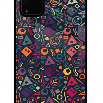 Geometric Abstract Samsung S20 Plus Glass Case Back Cover by Casekaro