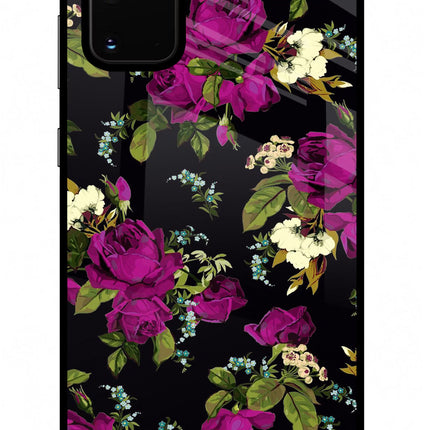 Flowers Samsung S20 Plus Glass Case Back Cover by Casekaro