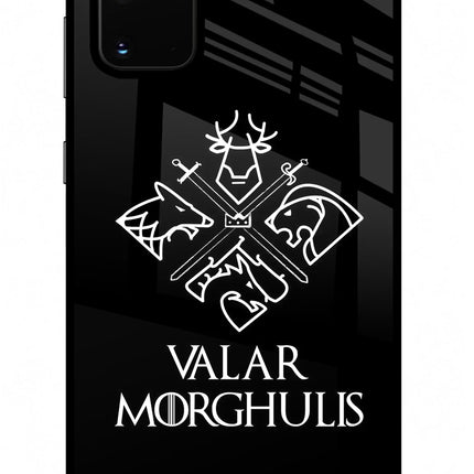 Valar Morghulis | Game Of Thrones Samsung S20 Plus Glass Case Back Cover by Casekaro