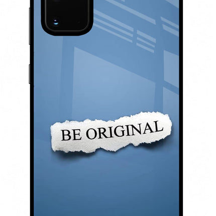 Be Original Samsung S20 Plus Glass Case Back Cover by Casekaro