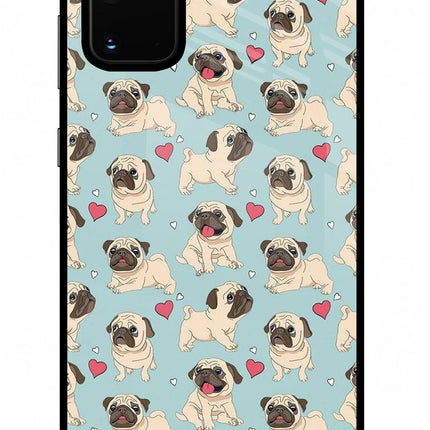 Pug Dog Samsung S20 Plus Glass Case Back Cover by Casekaro