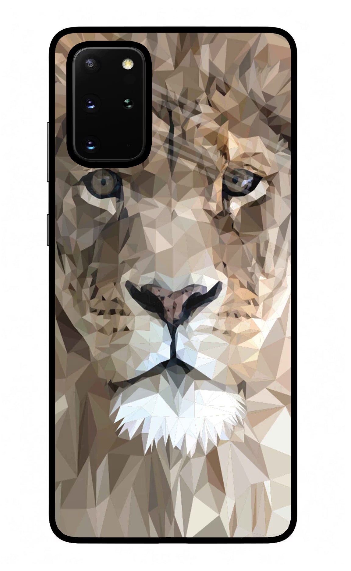 Lion Art Samsung S20 Plus Glass Case Back Cover by Casekaro
