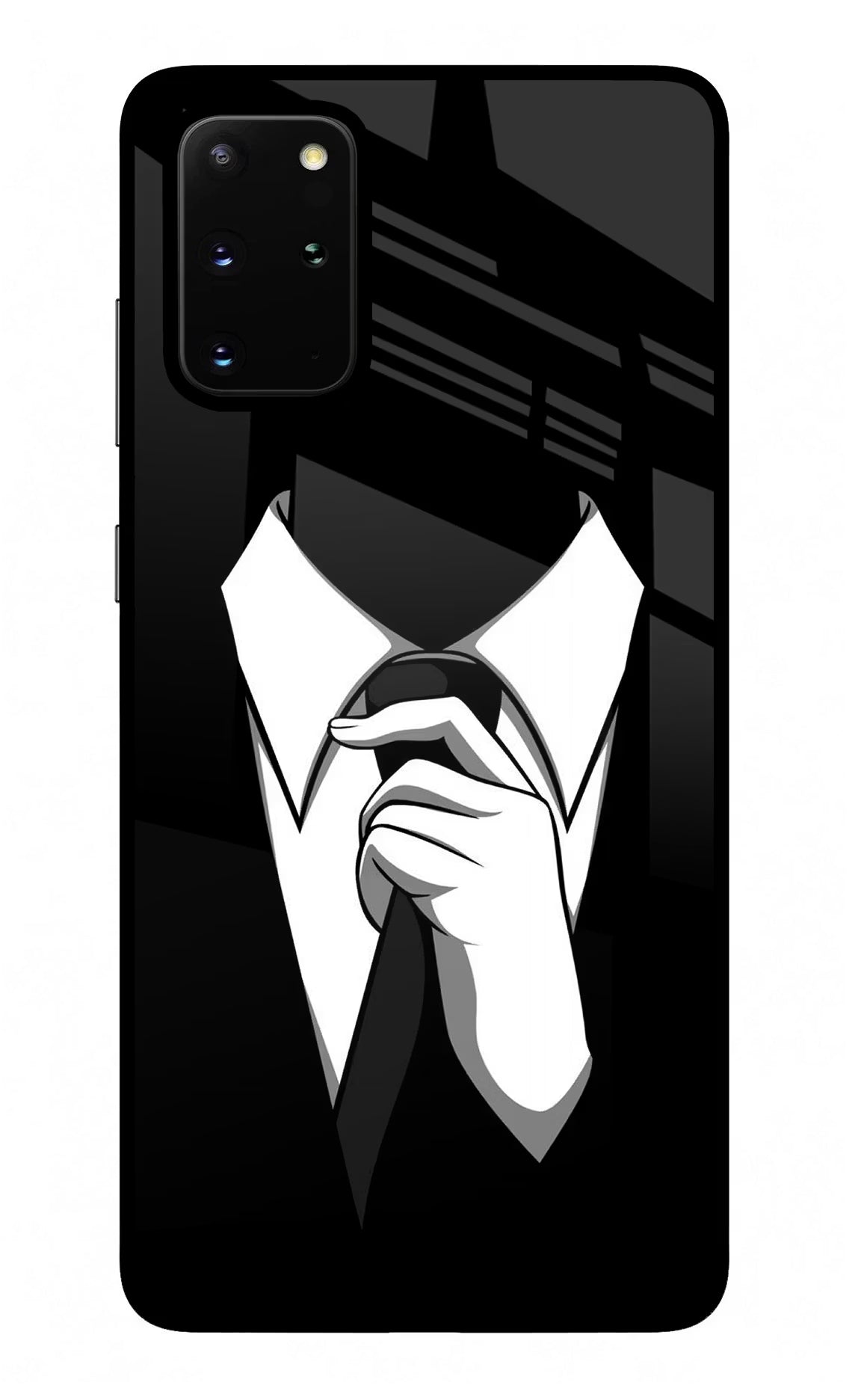 Black Tie Samsung S20 Plus Glass Case