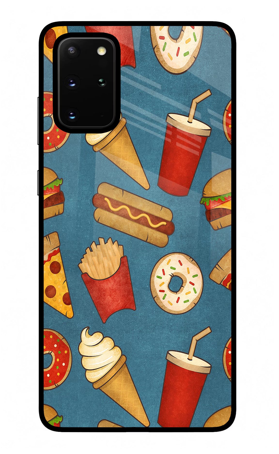 Foodie Samsung S20 Plus Glass Case Back Cover by Casekaro