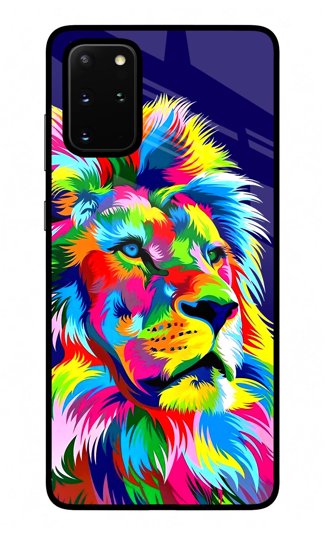 Vector Art Lion Samsung S20 Plus Glass Case